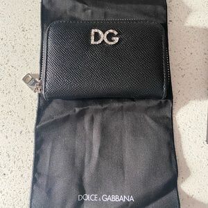 Dolce &gabanna small women unisex wallet black new